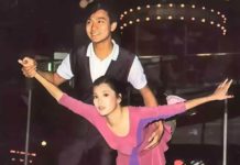 1983年,劉德華與她滑旱冰時的情景,十分養眼又有愛,可惜紅顏薄命